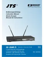 Monacor JTS IN-264R/5 Instruction Manual preview