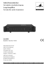 Monacor LA-202 Instruction Manual preview