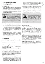 Preview for 15 page of Monacor Leuchtkraft 1000178 Instruction Manual