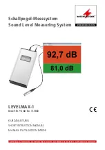 Preview for 1 page of Monacor LEVELMAX-1 Short Instruction Manual