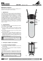 Предварительный просмотр 3 страницы Monacor LR-100 Quick Manual