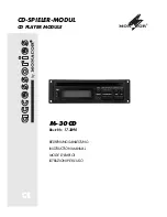 Monacor M-30CD Instruction Manual preview