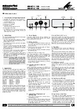 Preview for 1 page of Monacor MDQT-1/GB Manual