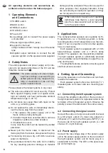 Preview for 7 page of Monacor MKA-40SET/SW Instruction Manual