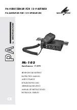 Preview for 1 page of Monacor PA-102 Instruction Manual