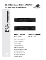 Preview for 1 page of Monacor PA-1130CD Instruction Manual