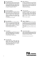 Preview for 2 page of Monacor PA-1200M Instruction Manual