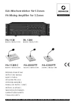 Monacor PA -1240 Instruction Manual preview