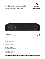 Monacor PA-1250D Instruction Manual предпросмотр