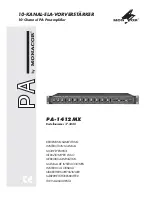 Preview for 1 page of Monacor PA-1412 MX Instruction Manual