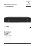 Предварительный просмотр 1 страницы Monacor PA-1500D Instruction Manual