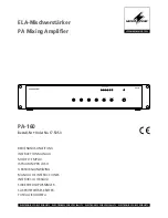 Monacor PA-160 Instruction Manual preview