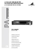 Monacor PA-2406CD Instruction Manual preview