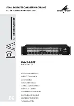 Preview for 1 page of Monacor PA-24AFE Instruction Manual