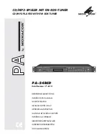 Preview for 1 page of Monacor PA-24RCD Instruction Manual