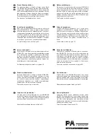 Preview for 2 page of Monacor PA-24RCD Instruction Manual