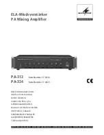 Preview for 1 page of Monacor PA-312 Instruction Manual