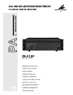 Monacor PA-3120 Instruction Manual preview