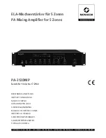 Monacor PA-312DMP Instruction Manual предпросмотр