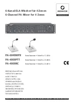 Monacor PA-4000 RC Instruction Manual preview