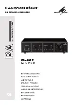 Monacor PA-402 Instruction Manual preview