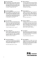 Preview for 2 page of Monacor PA-4040 Instruction Manual