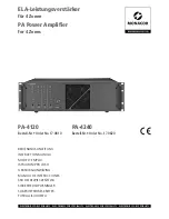 Monacor PA-4120 Instruction Manual preview