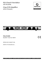 Monacor PA-4120D Instruction Manual preview