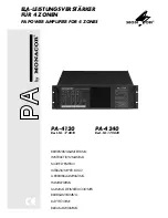 Monacor PA-4140 Instruction Manual preview