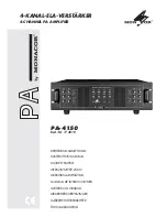 Monacor PA-4150 Instruction Manual preview