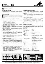 Preview for 4 page of Monacor PA-802 Operating Instructions