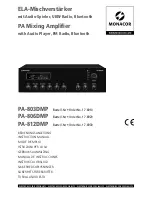 Monacor PA-803DMP Instruction Manual preview