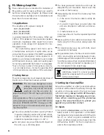 Preview for 8 page of Monacor PA-803DMP Instruction Manual