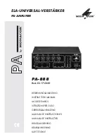 Preview for 1 page of Monacor PA-888 Instruction Manual