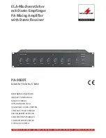 Preview for 1 page of Monacor PA-900DT Instruction Manual