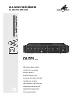 Monacor PA-906 Instruction Manual preview