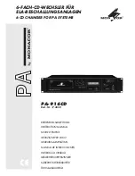 Monacor PA-916CD Instruction Manual preview