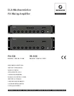 Monacor PA-924 Instruction Manual preview