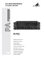 Preview for 1 page of Monacor PA-980 Instruction Manual