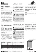 Предварительный просмотр 1 страницы Monacor PA E L-75 Series Quick Start Manual