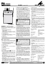 Monacor PA LR-200 Manual preview