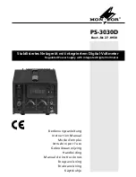 Предварительный просмотр 1 страницы Monacor PS-3030D Instruction Manual