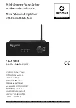 Monacor SA-160BT Instruction Manual preview