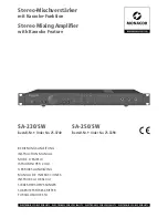 Monacor SA-230SW Instruction Manual preview