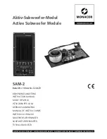 Предварительный просмотр 1 страницы Monacor SAM-2 Instruction Manual