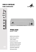 Preview for 1 page of Monacor Security TVDA-408 Instruction Manual