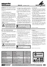 Preview for 1 page of Monacor SLA-35 Operating Instructions