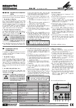 Preview for 2 page of Monacor SLA-35 Operating Instructions