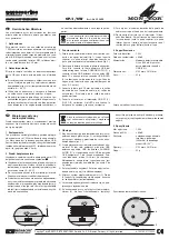 Preview for 3 page of Monacor SP-1/SW Operating Instructions