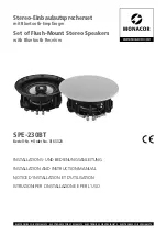 Предварительный просмотр 1 страницы Monacor SPE-230BT Installation And Instruction Manual